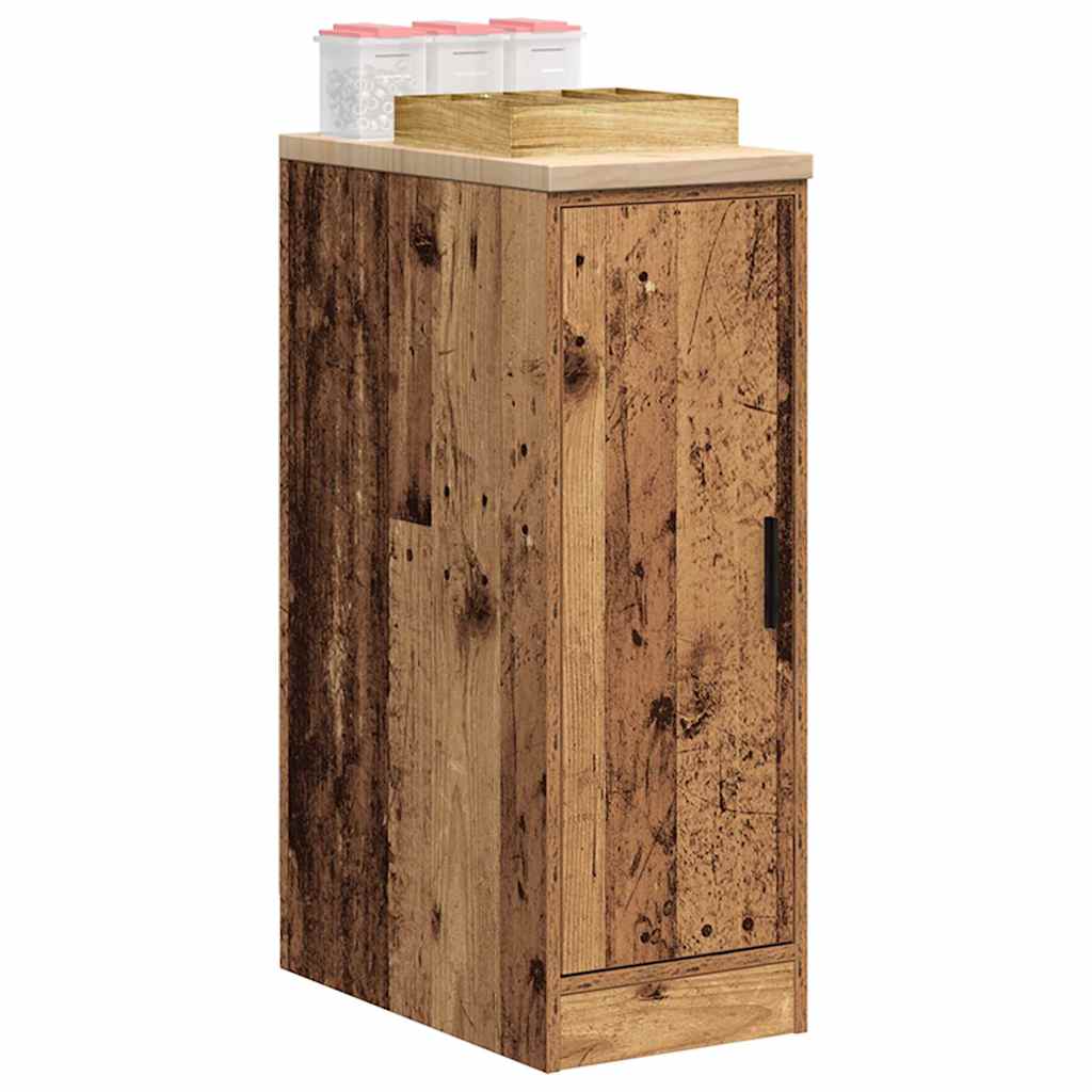 Garagekast 30x51x85 cm massief grenenhout oud hout is nu te koop bij PeponiXL, paradijselijk wonen!