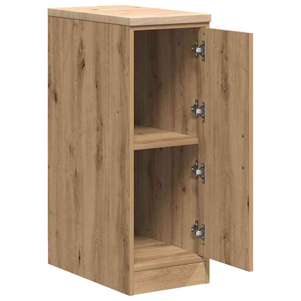 Garagekast 30x51x85 cm massief grenenhout artisan eikenkleurig is nu te koop bij PeponiXL, paradijselijk wonen!