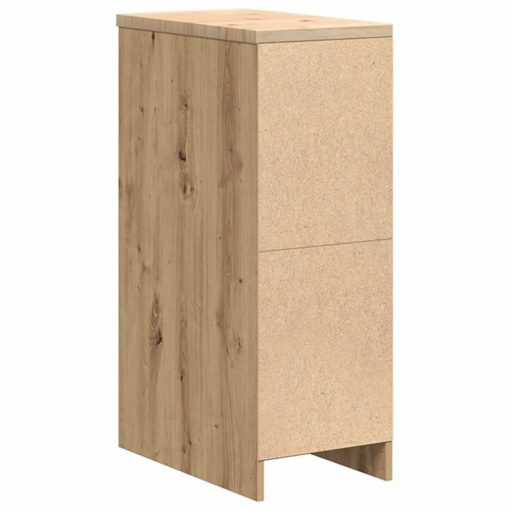 Garagekast 30x51x85 cm massief grenenhout artisan eikenkleurig is nu te koop bij PeponiXL, paradijselijk wonen!