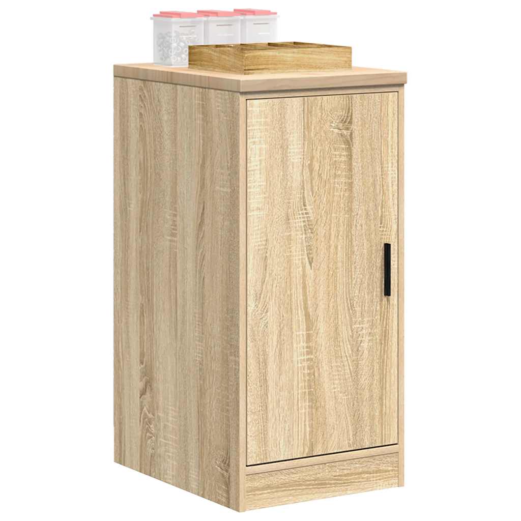 Garagekast 40x51x85 cm massief grenenhout sonoma eikenkleurig is nu te koop bij PeponiXL, paradijselijk wonen!