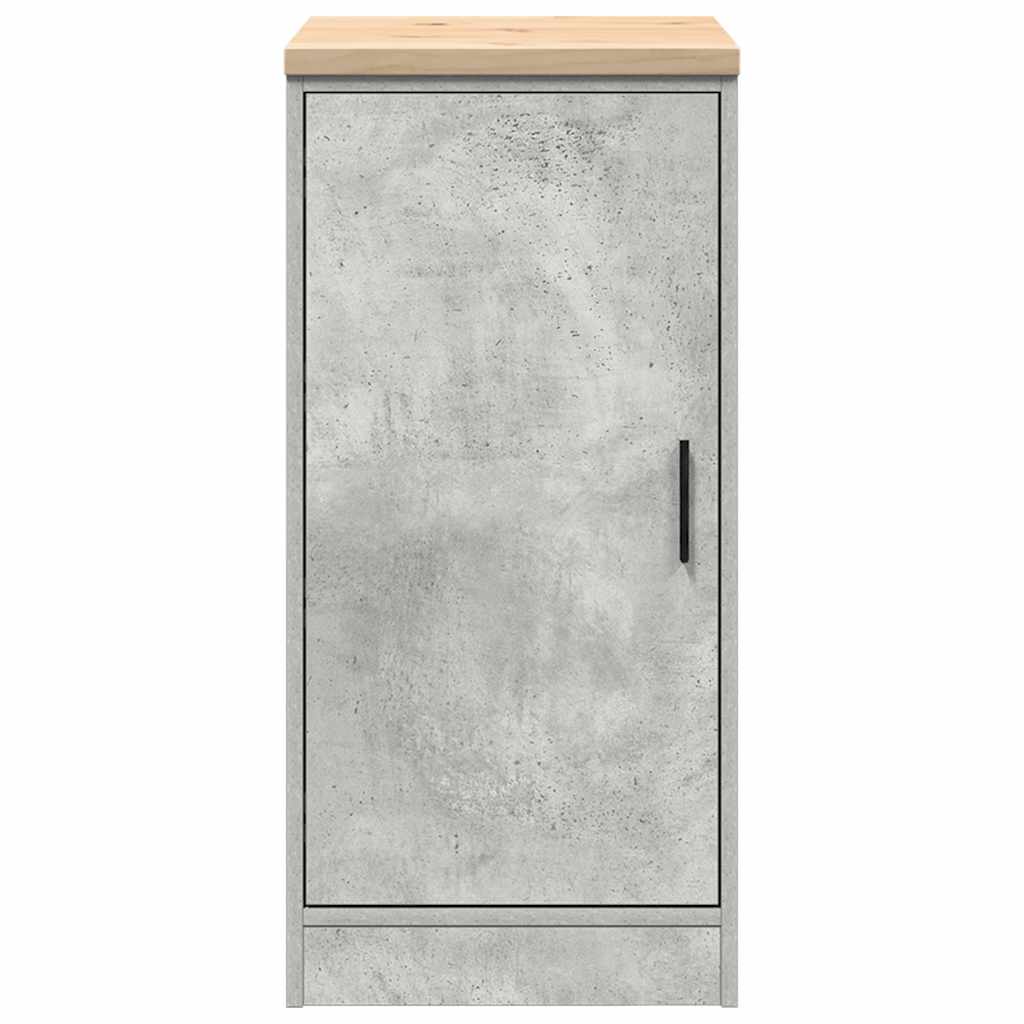 Garagekast 40x51x85 cm massief grenenhout betongrijs is nu te koop bij PeponiXL, paradijselijk wonen!