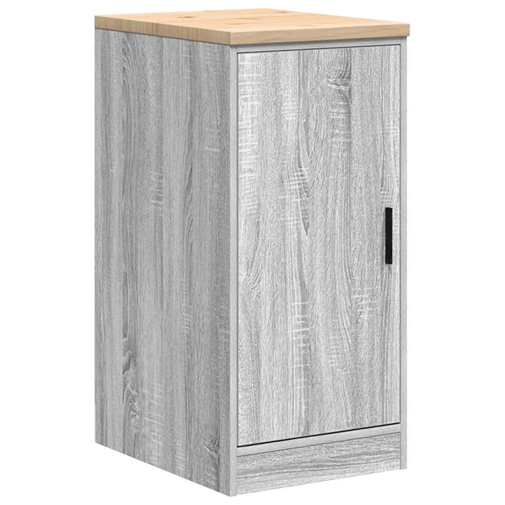 Garagekast 40x51x85 cm massief grenenhout grijs sonoma is nu te koop bij PeponiXL, paradijselijk wonen!