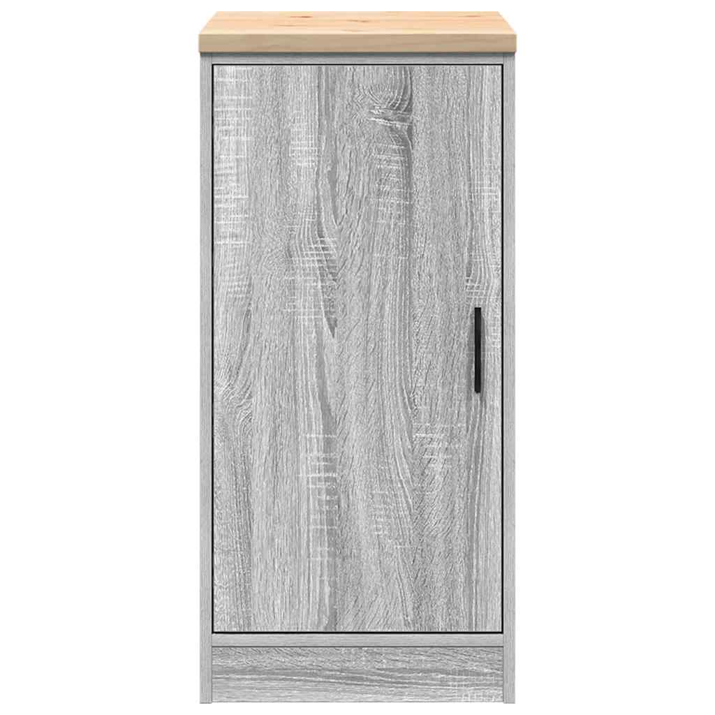 Garagekast 40x51x85 cm massief grenenhout grijs sonoma is nu te koop bij PeponiXL, paradijselijk wonen!