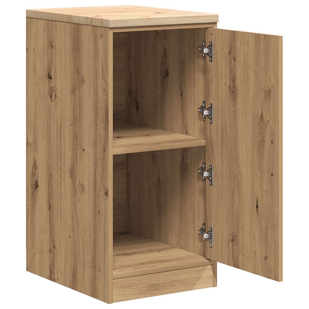 Garagekast 40x51x85 cm massief grenenhout artisan eikenkleurig is nu te koop bij PeponiXL, paradijselijk wonen!