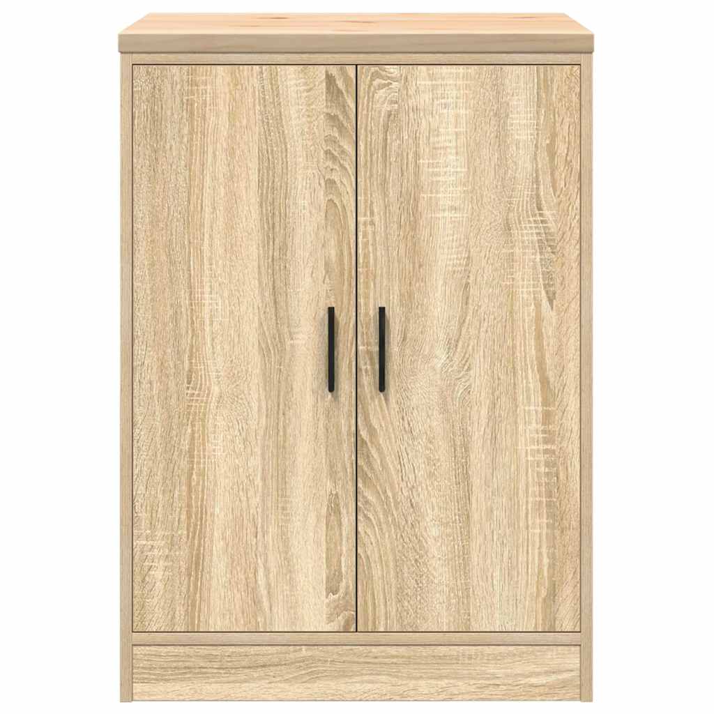 Garagekast 60x51x85 cm massief grenenhout sonoma eikenkleurig is nu te koop bij PeponiXL, paradijselijk wonen!