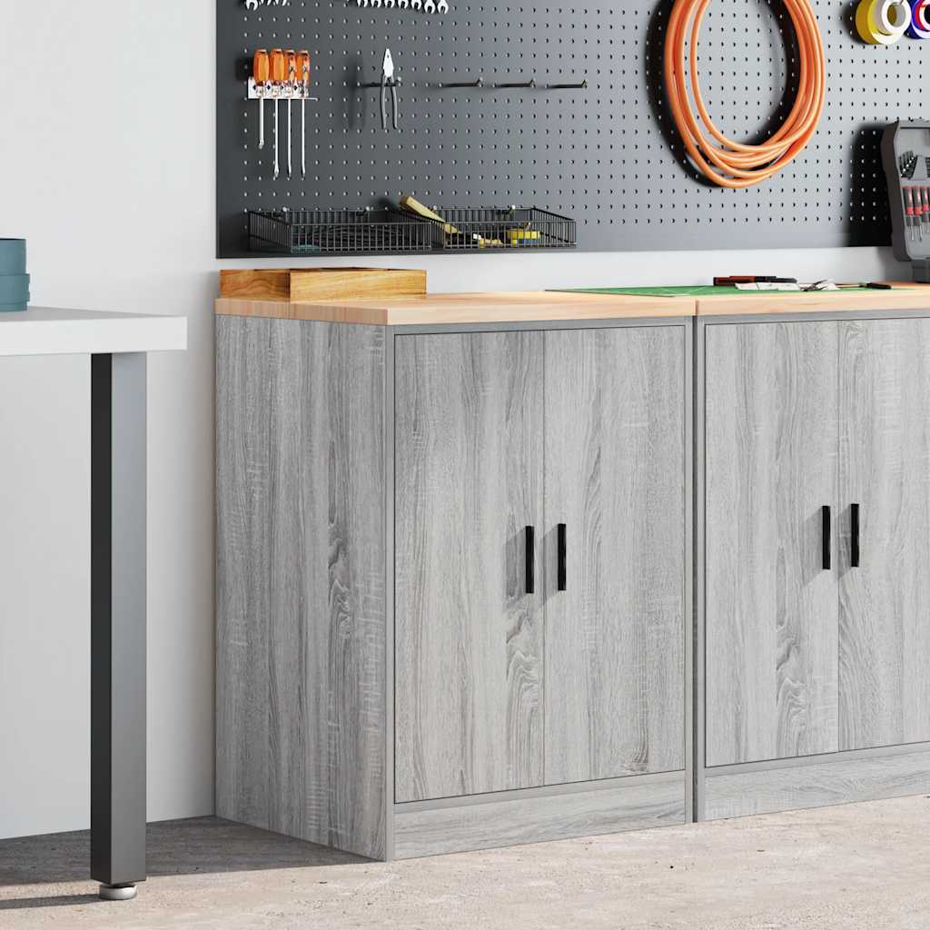 Garagekast 60x51x85 cm massief grenenhout grijs sonoma is nu te koop bij PeponiXL, paradijselijk wonen!