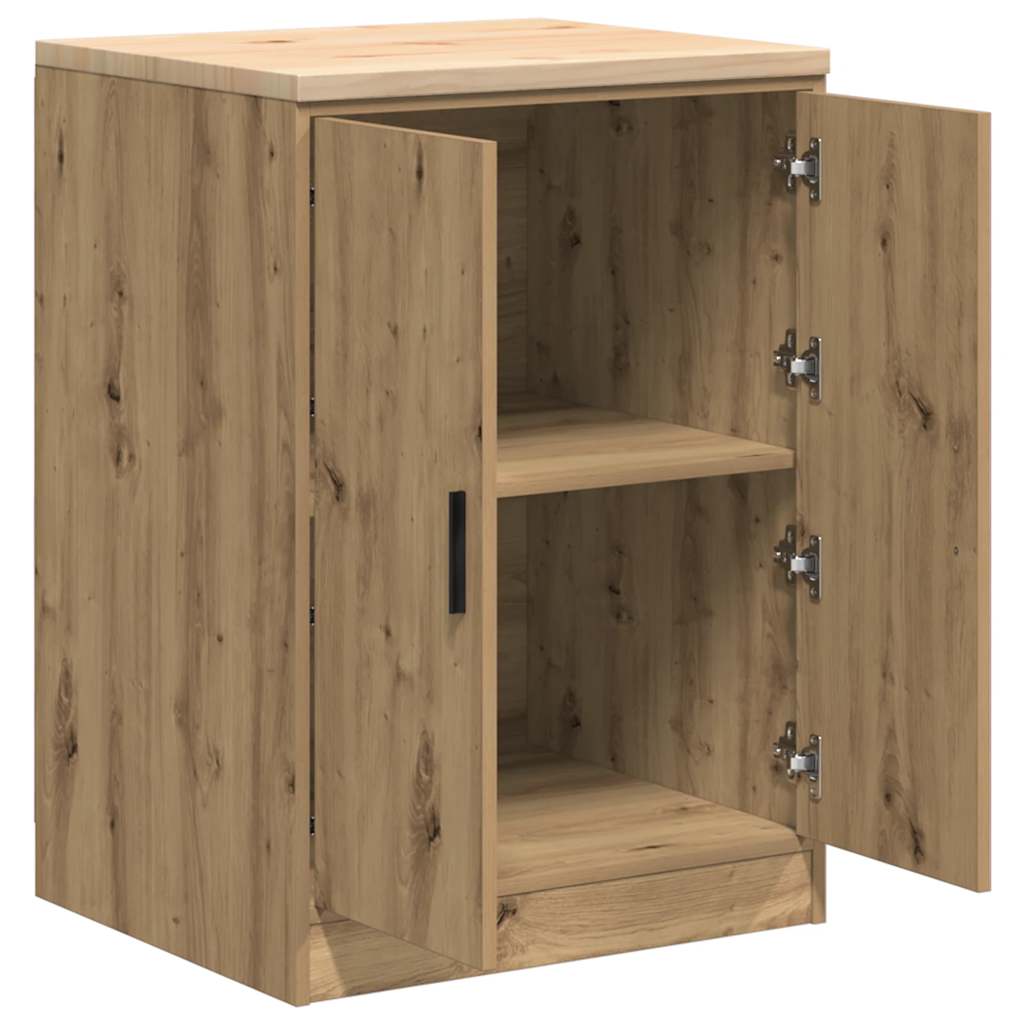 Garagekast 60x51x85 cm massief grenenhout artisan eikenkleurig is nu te koop bij PeponiXL, paradijselijk wonen!