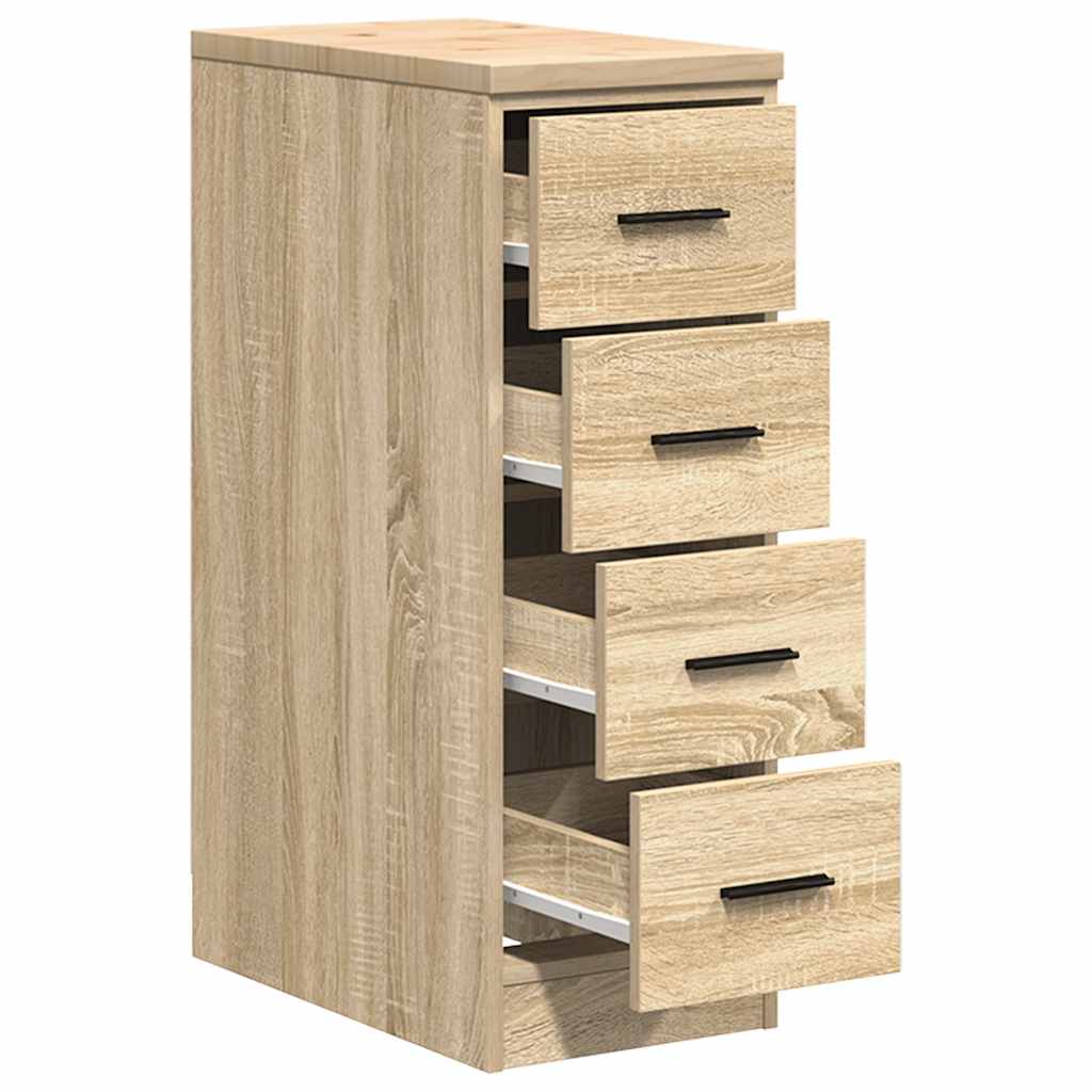 Garagekast 30x51x85 cm massief grenenhout sonoma eikenkleurig is nu te koop bij PeponiXL, paradijselijk wonen!