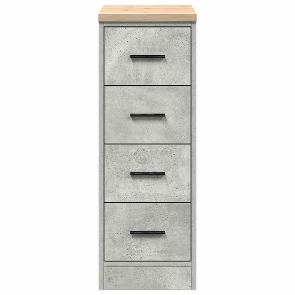Garagekast 30x51x85 cm massief grenenhout betongrijs is nu te koop bij PeponiXL, paradijselijk wonen!