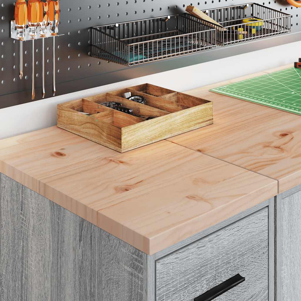 Garagekast 30x51x85 cm massief grenenhout grijs sonoma is nu te koop bij PeponiXL, paradijselijk wonen!