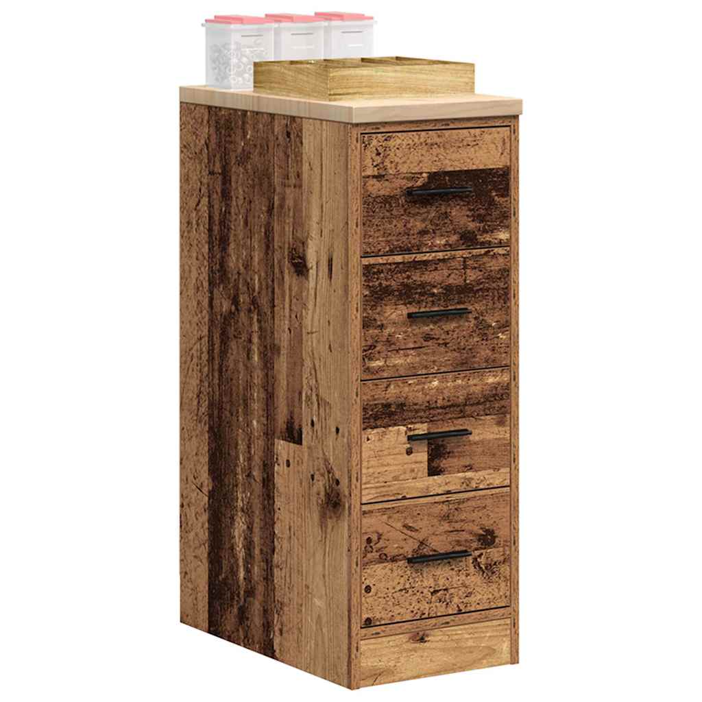 Garagekast 30x51x85 cm massief grenenhout oud hout is nu te koop bij PeponiXL, paradijselijk wonen!