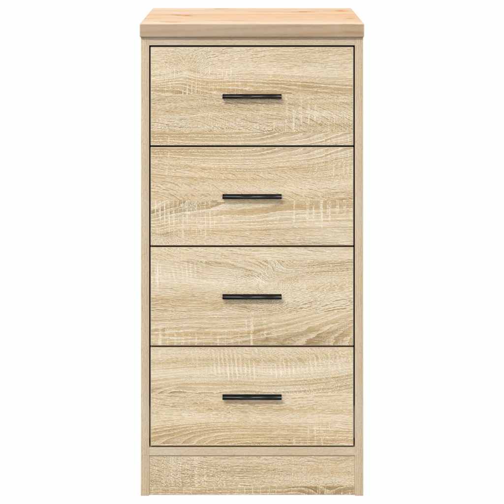 Garagekast 40x51x85 cm massief grenenhout sonoma eikenkleurig is nu te koop bij PeponiXL, paradijselijk wonen!
