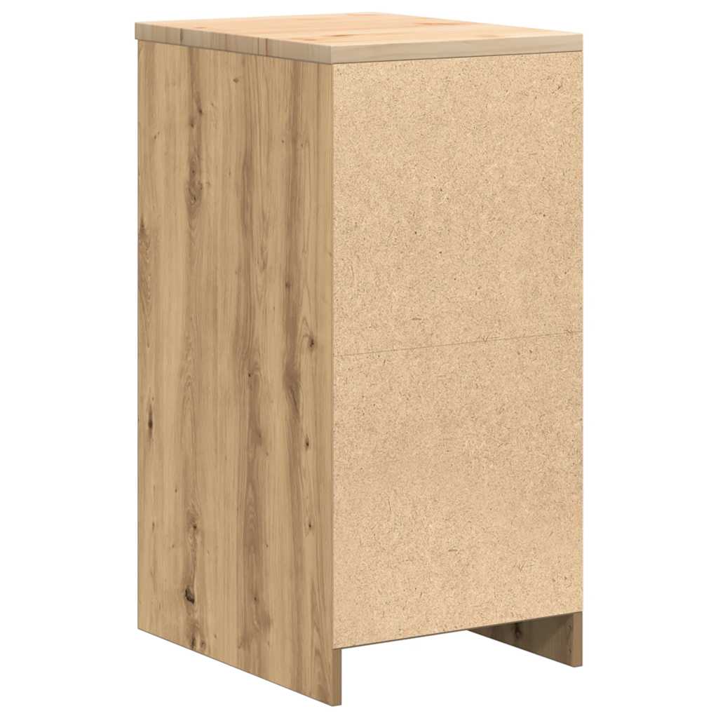 Garagekast 40x51x85 cm massief grenenhout artisan eikenkleurig is nu te koop bij PeponiXL, paradijselijk wonen!