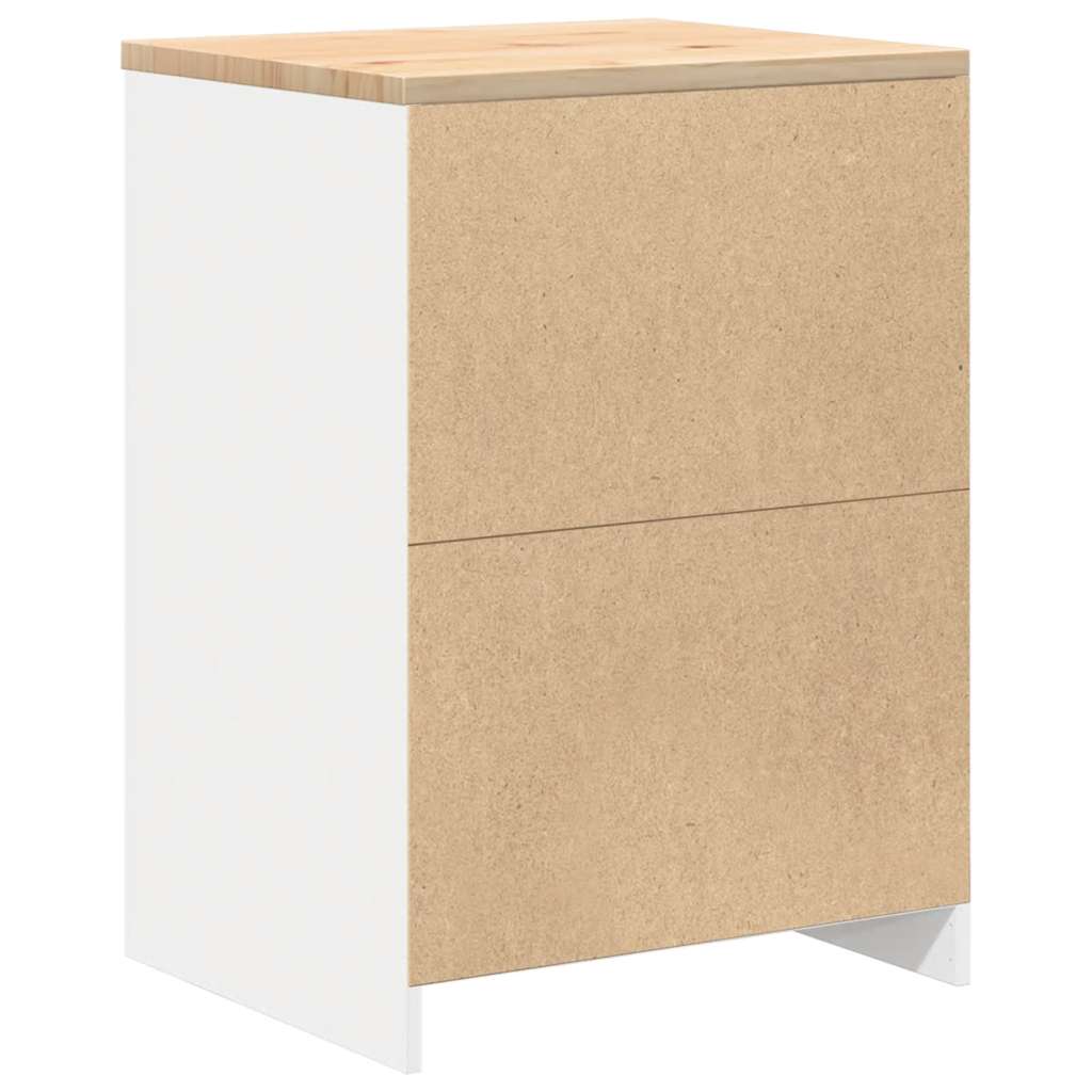Garagekast 60x51x85 cm massief grenenhout wit is nu te koop bij PeponiXL, paradijselijk wonen!