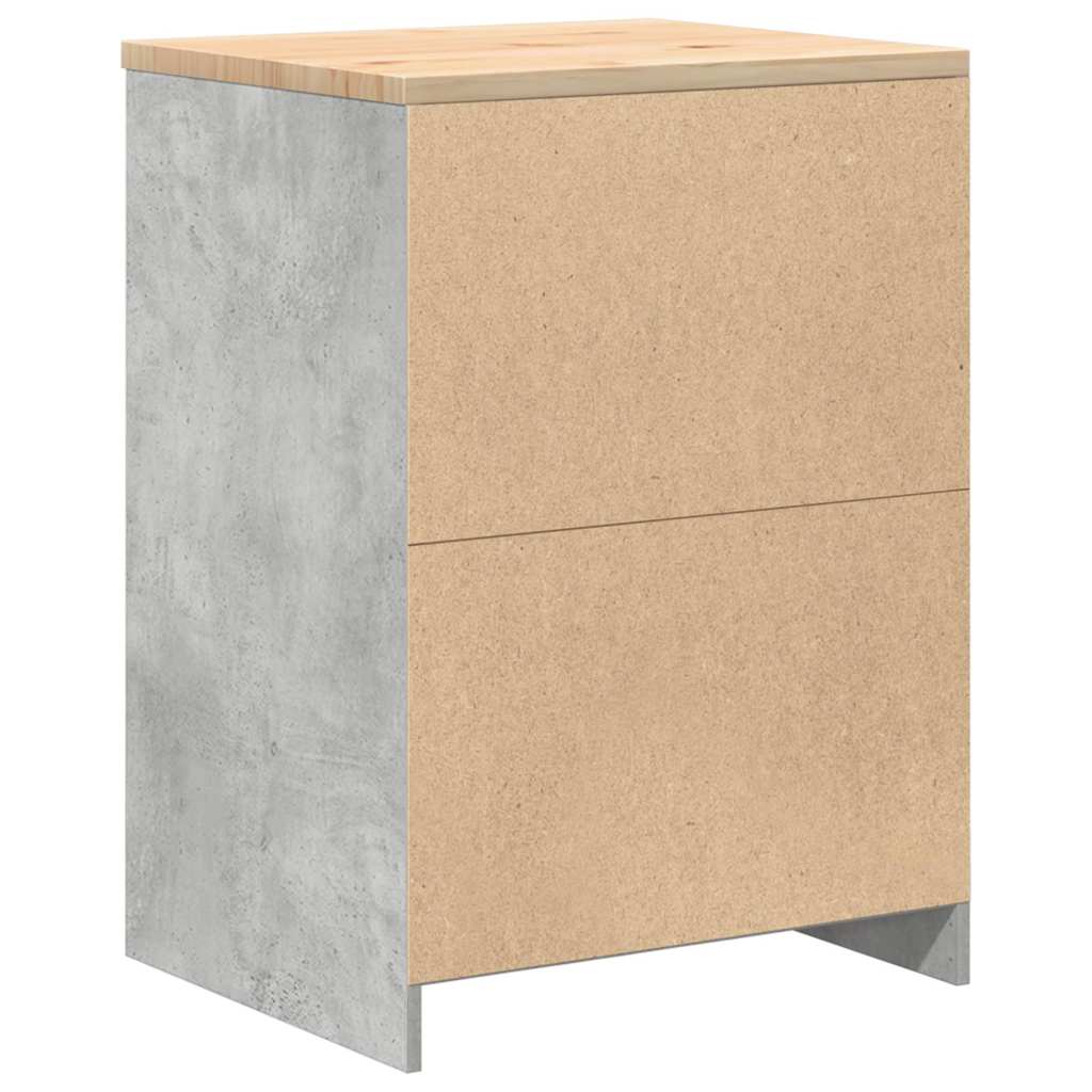 Garagekast 60x51x85 cm massief grenenhout betongrijs is nu te koop bij PeponiXL, paradijselijk wonen!