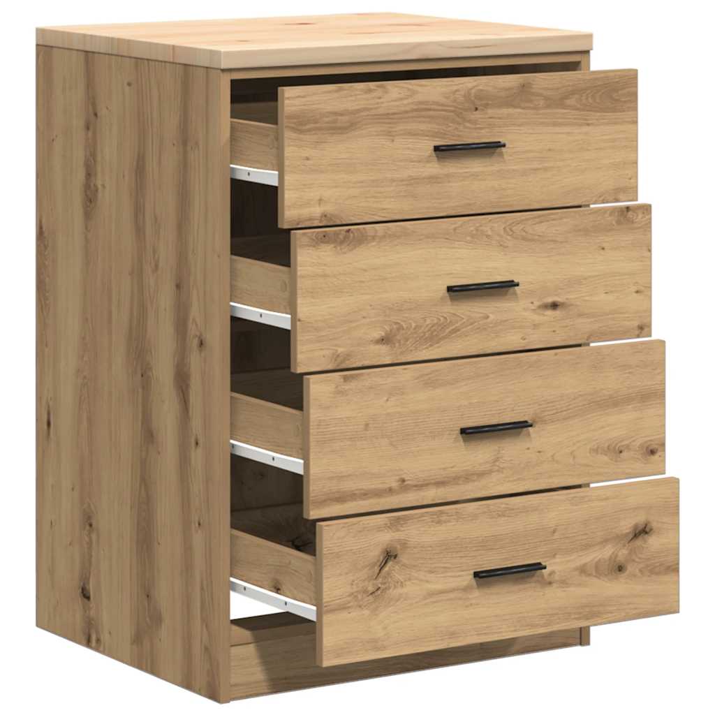 Garagekast 60x51x85 cm massief grenenhout artisan eikenkleurig is nu te koop bij PeponiXL, paradijselijk wonen!
