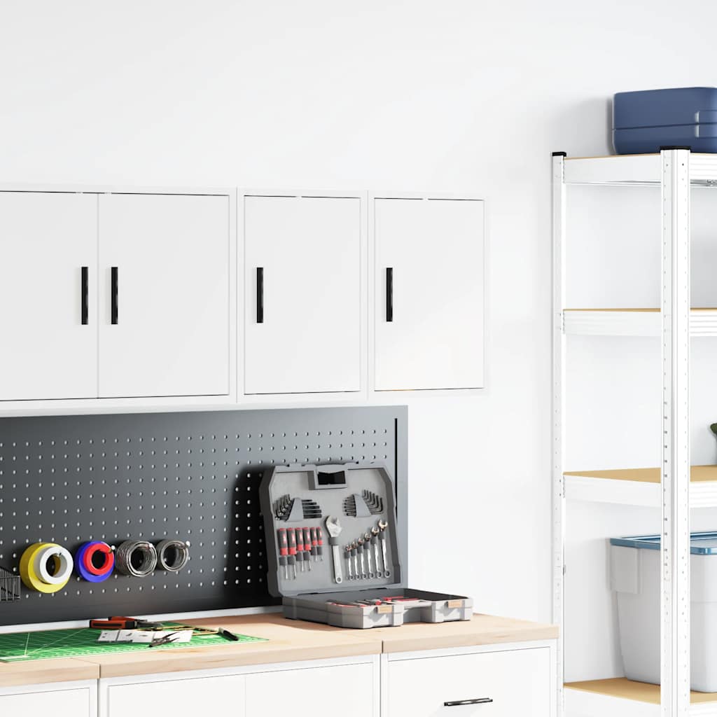 Garagewandkasten 2 st spaanplaat wit is nu te koop bij PeponiXL, paradijselijk wonen!