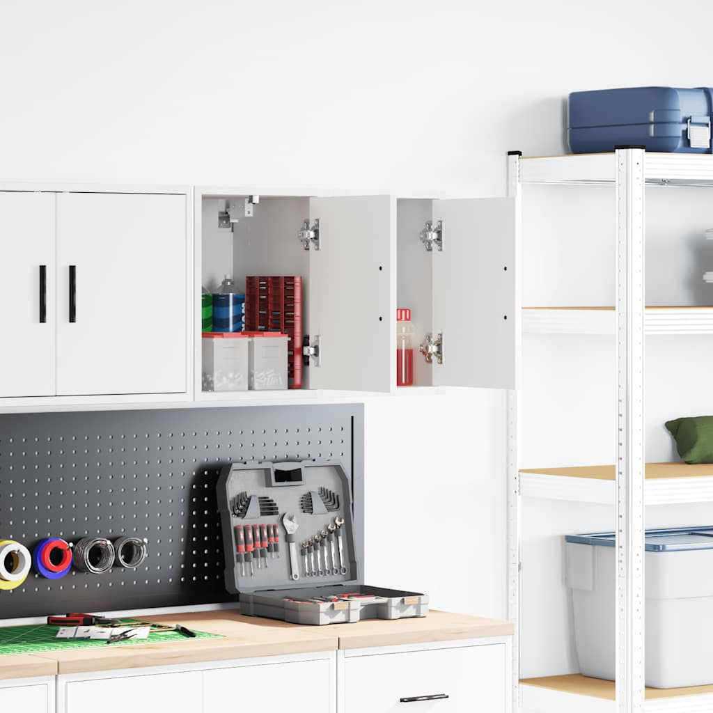 Garagewandkasten 2 st spaanplaat wit is nu te koop bij PeponiXL, paradijselijk wonen!