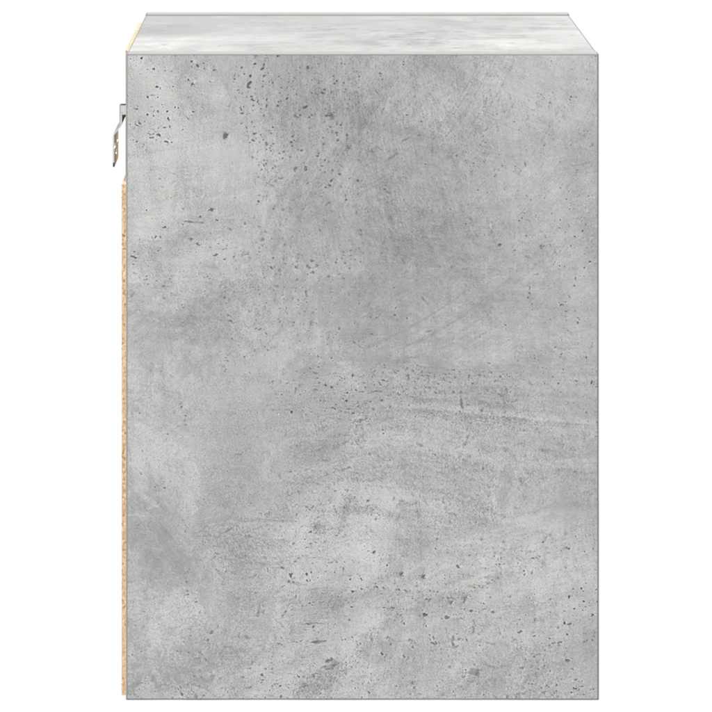 Garagewandkasten 2 st bewerkt hout betongrijs is nu te koop bij PeponiXL, paradijselijk wonen!