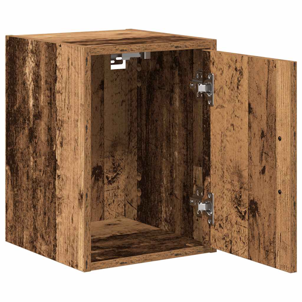 Garage wandkasten 2 st bewerkt hout oud hout is nu te koop bij PeponiXL, paradijselijk wonen!