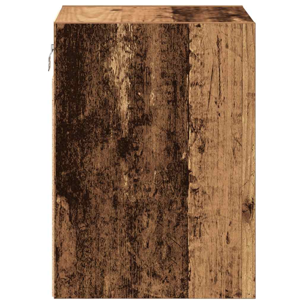 Garage wandkasten 2 st bewerkt hout oud hout is nu te koop bij PeponiXL, paradijselijk wonen!