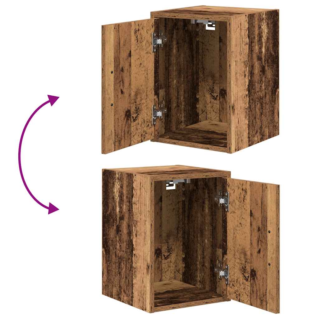Garage wandkasten 2 st bewerkt hout oud hout is nu te koop bij PeponiXL, paradijselijk wonen!