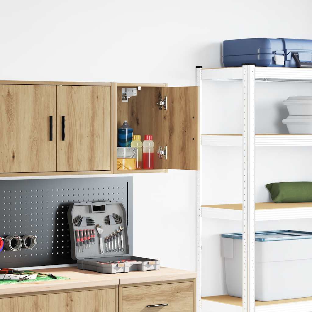Garage wandkast bewerkt hout ambachtelijk eiken is nu te koop bij PeponiXL, paradijselijk wonen!