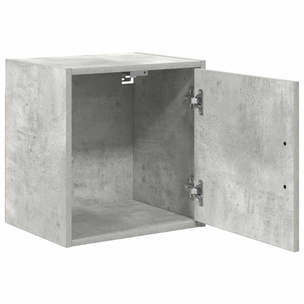 Garagewandkasten 2 st bewerkt hout betongrijs is nu te koop bij PeponiXL, paradijselijk wonen!