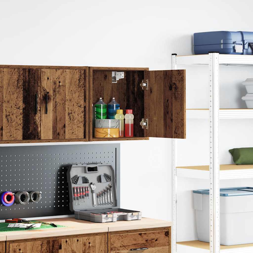Garage wandkast bewerkt hout oud hout is nu te koop bij PeponiXL, paradijselijk wonen!