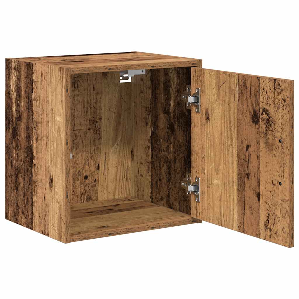 Garage wandkasten 2 st bewerkt hout oud hout is nu te koop bij PeponiXL, paradijselijk wonen!