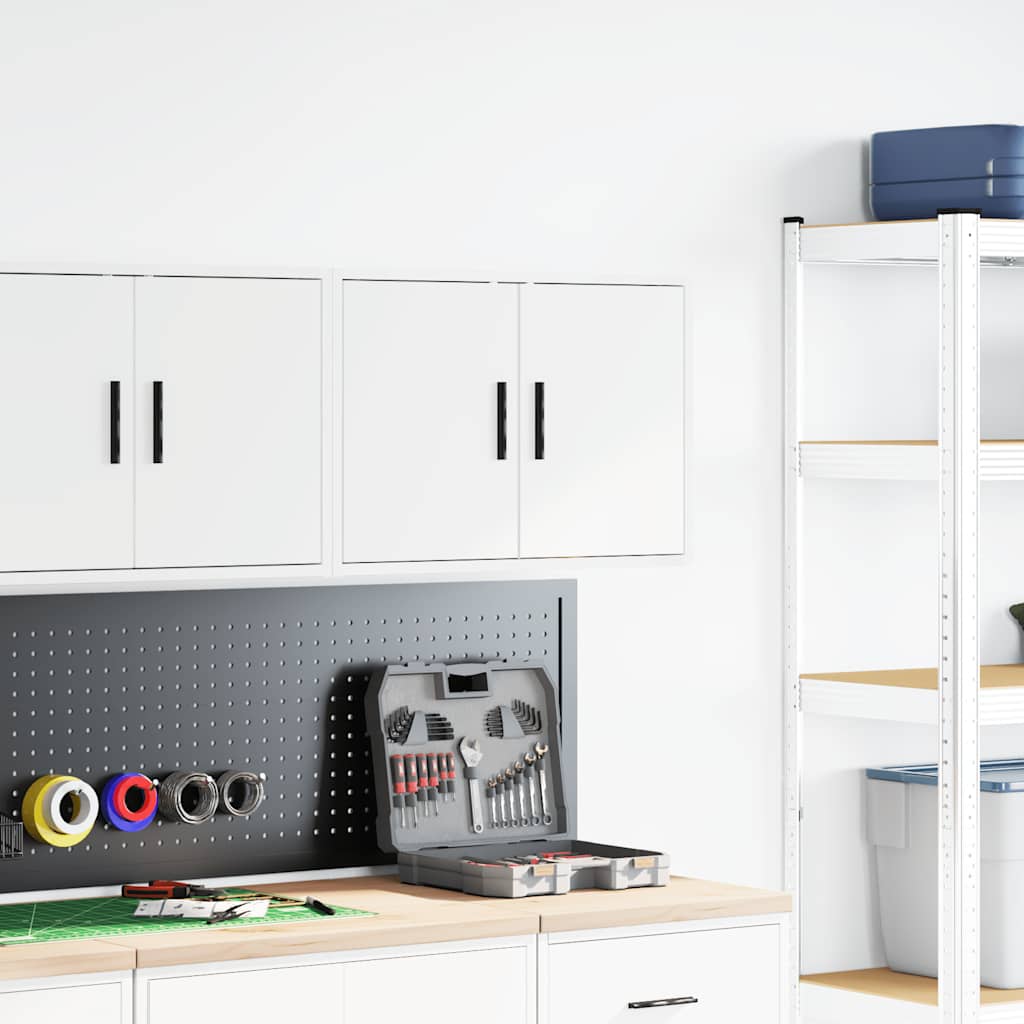 Garagewandkast bewerkt hout wit is nu te koop bij PeponiXL, paradijselijk wonen!