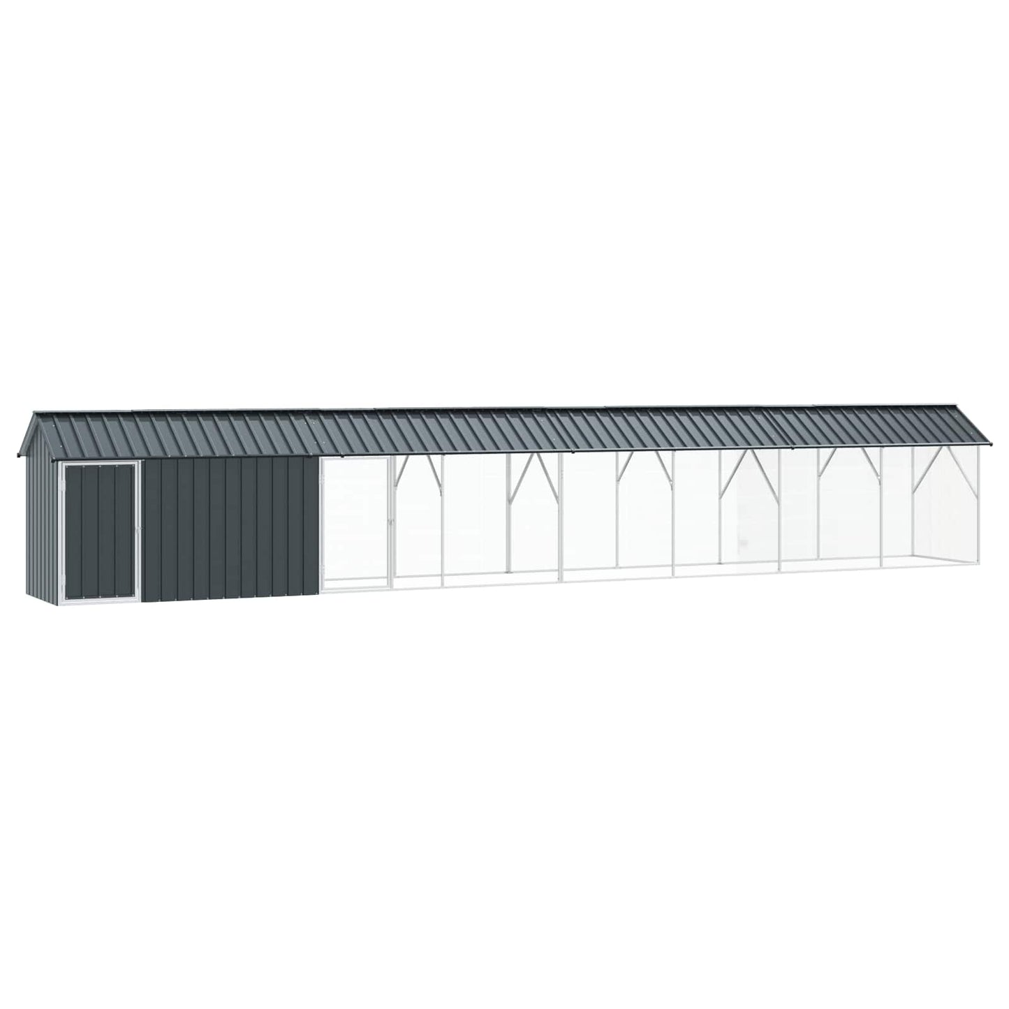Vogelkooi Antraciet 844 x 103 x 142 cm Gegalvaniseerd staal is nu te koop bij PeponiXL, paradijselijk wonen!