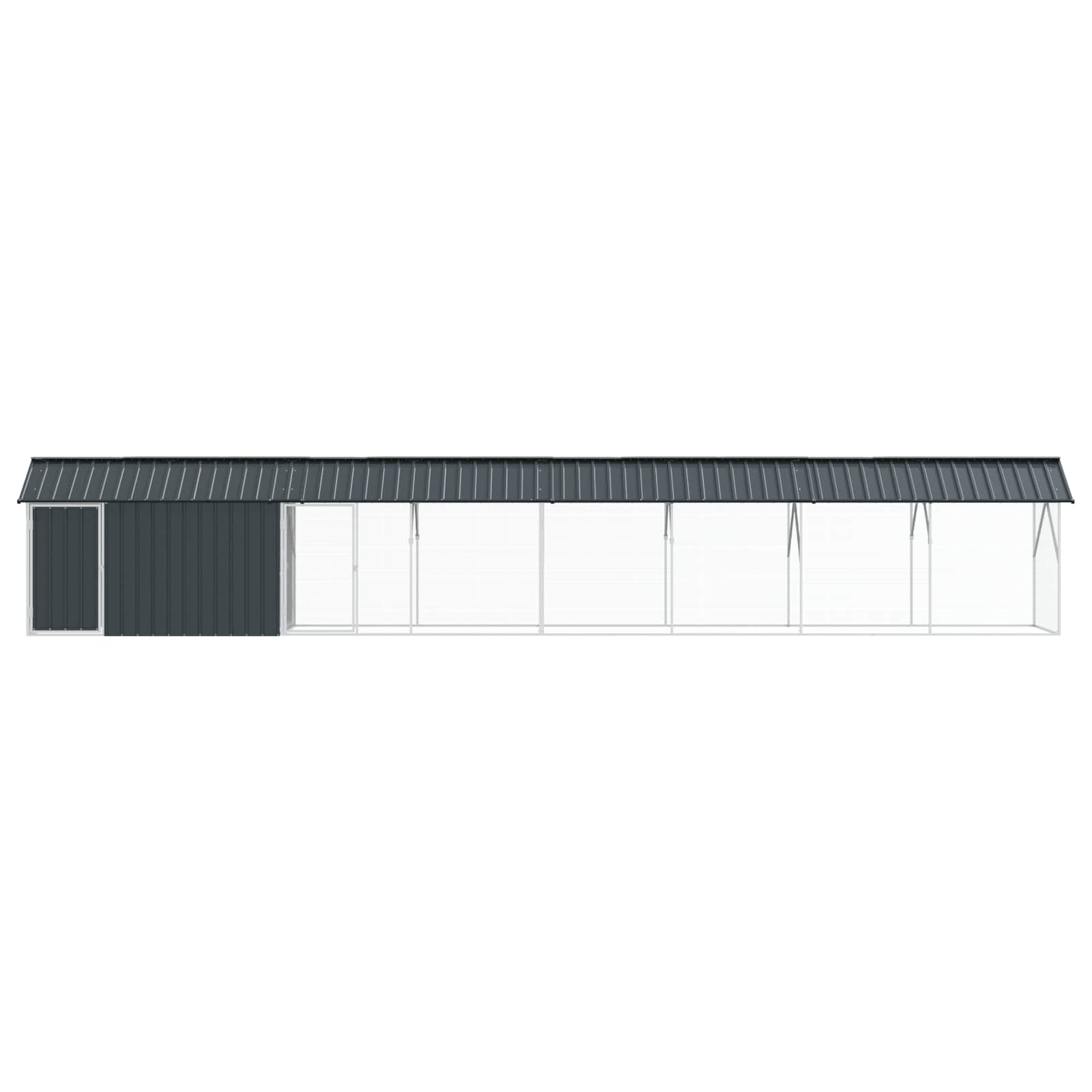 Vogelkooi Antraciet 844 x 103 x 142 cm Gegalvaniseerd staal is nu te koop bij PeponiXL, paradijselijk wonen!