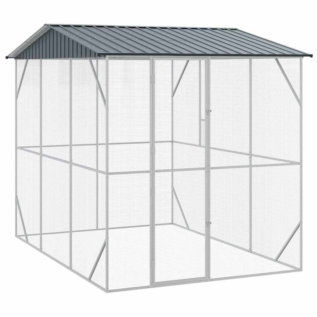 Vogelkooi Antraciet 227 x 310 x 247 cm Gegalvaniseerd staal is nu te koop bij PeponiXL, paradijselijk wonen!