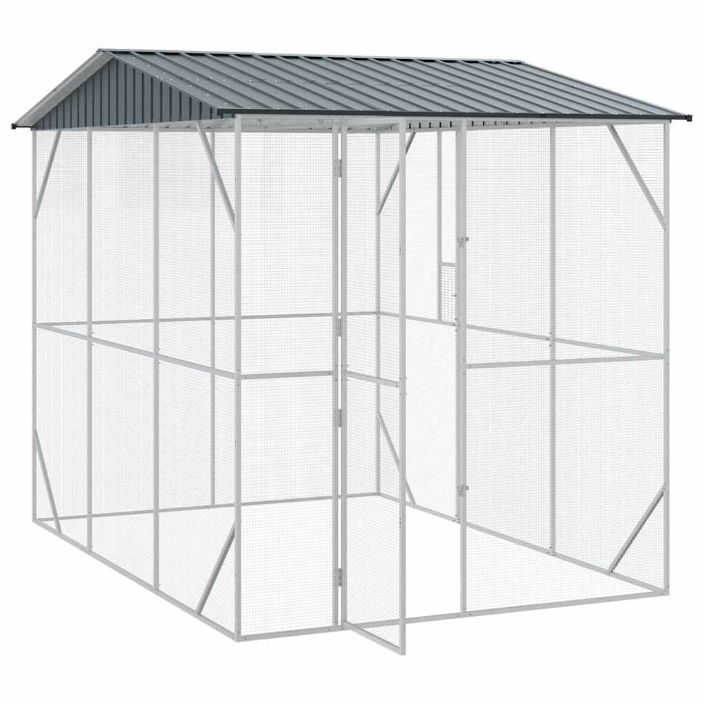 Vogelkooi Antraciet 227 x 310 x 247 cm Gegalvaniseerd staal is nu te koop bij PeponiXL, paradijselijk wonen!