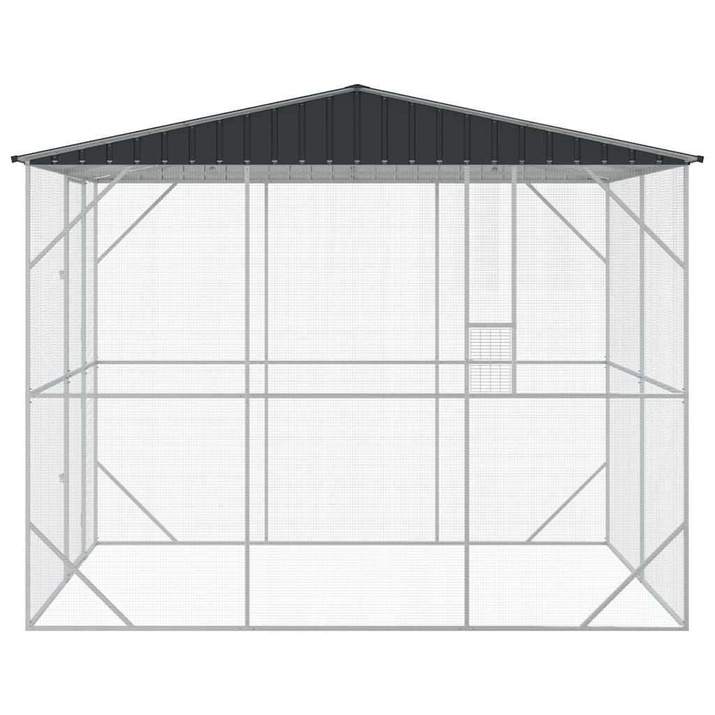 Vogelkooi Antraciet 227 x 310 x 247 cm Gegalvaniseerd staal is nu te koop bij PeponiXL, paradijselijk wonen!