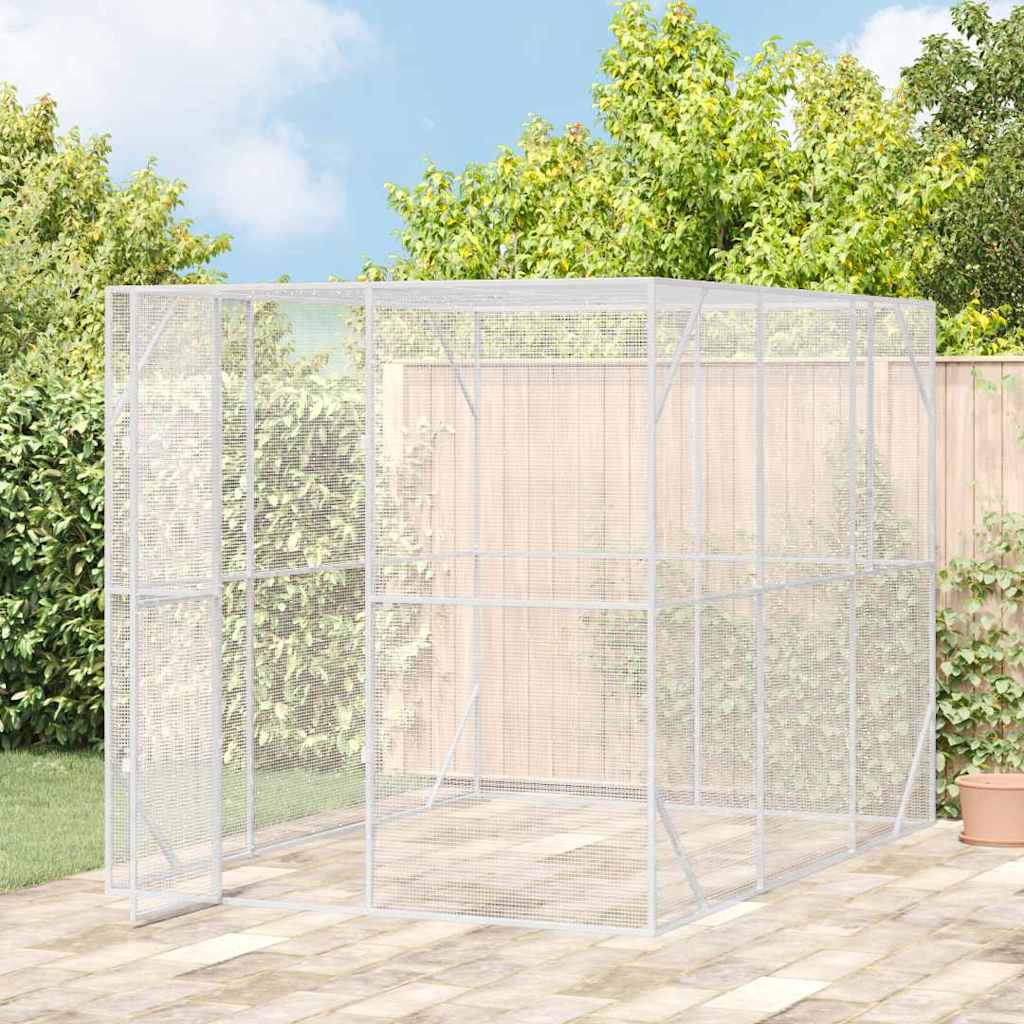 Vogelkooi Antraciet 210 x 304 x 213 cm Gegalvaniseerd staal is nu te koop bij PeponiXL, paradijselijk wonen!