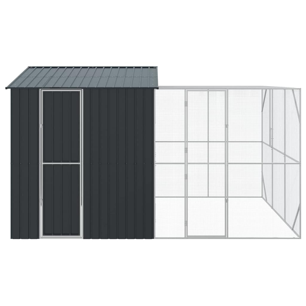 Vogelkooi Antraciet 425 x 304 x 247 cm Gegalvaniseerd staal is nu te koop bij PeponiXL, paradijselijk wonen!