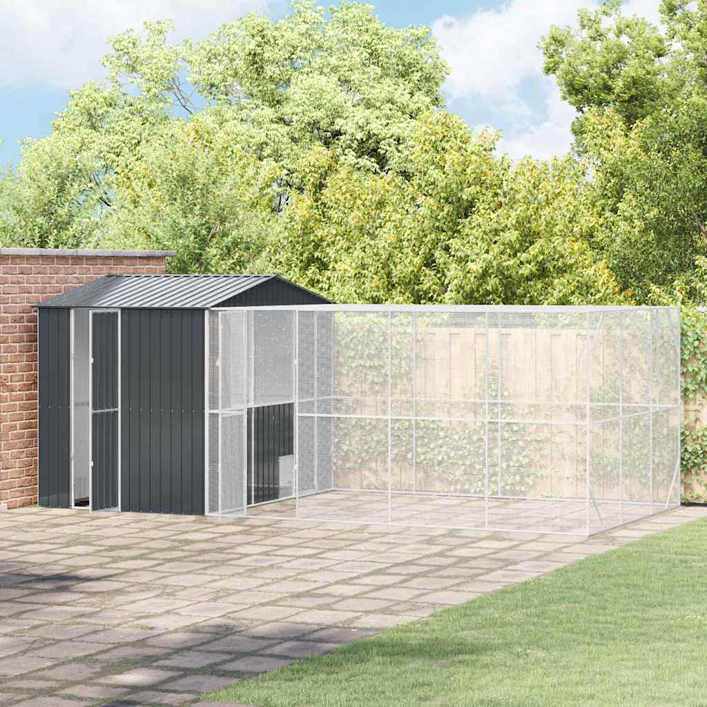 Vogelkooi Antraciet 635 x 304 x 247 cm Gegalvaniseerd staal is nu te koop bij PeponiXL, paradijselijk wonen!