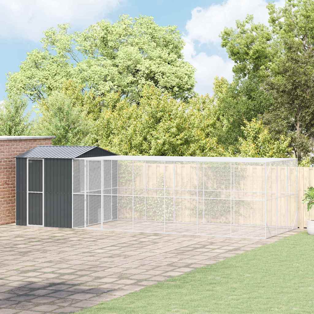 Vogelkooi Antraciet 845 x 304 x 247 cm Gegalvaniseerd staal is nu te koop bij PeponiXL, paradijselijk wonen!