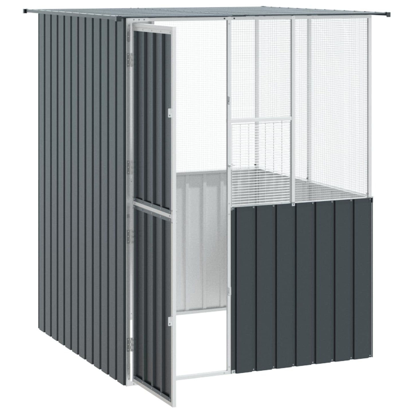 Vogelkooi Antraciet 165 x 165 x 200 cm Gegalvaniseerd staal is nu te koop bij PeponiXL, paradijselijk wonen!