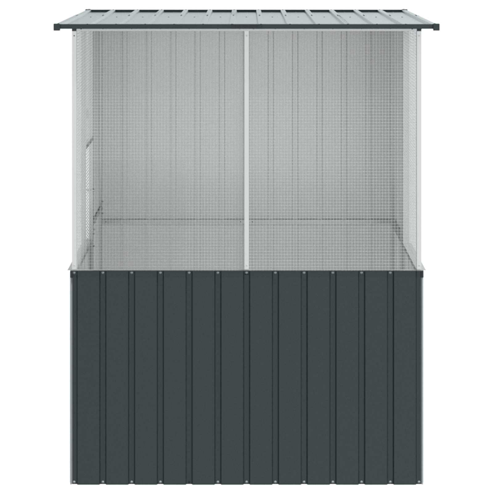 Vogelkooi Antraciet 165 x 165 x 200 cm Gegalvaniseerd staal is nu te koop bij PeponiXL, paradijselijk wonen!