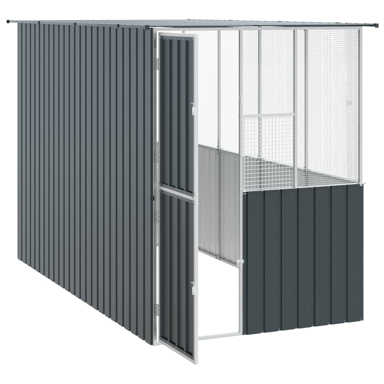 Vogelkooi Antraciet 165 x 318 x 200 cm Gegalvaniseerd staal is nu te koop bij PeponiXL, paradijselijk wonen!