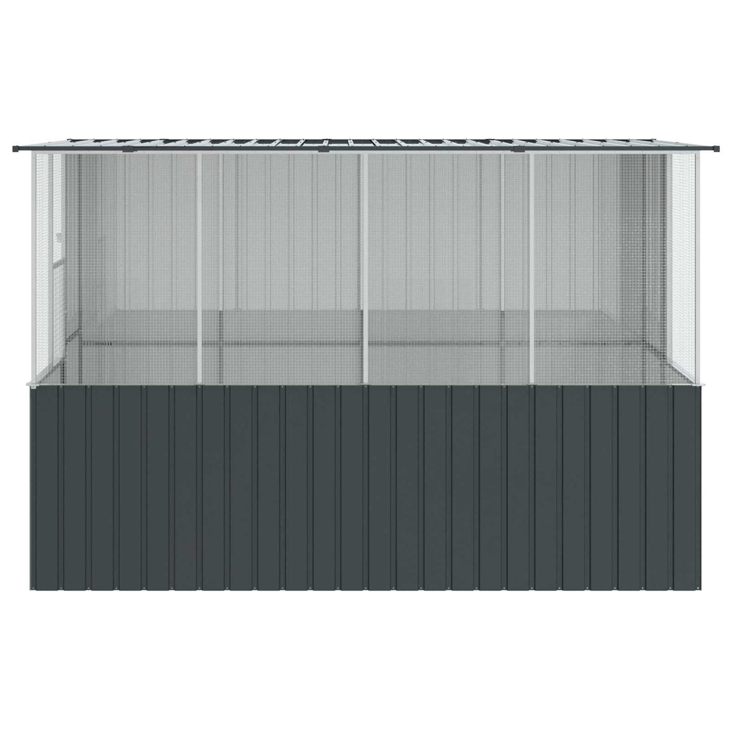 Vogelkooi Antraciet 165 x 318 x 200 cm Gegalvaniseerd staal is nu te koop bij PeponiXL, paradijselijk wonen!