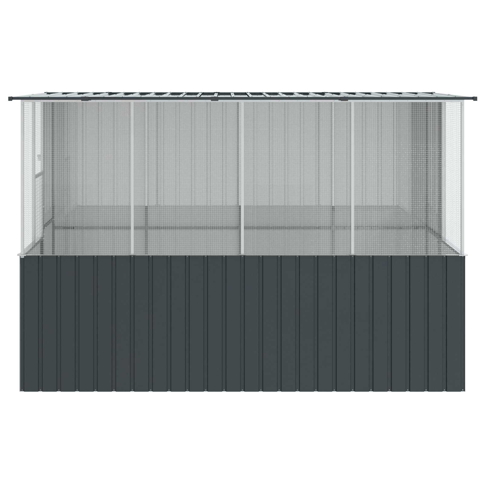 Vogelkooi Antraciet 165 x 318 x 200 cm Gegalvaniseerd staal is nu te koop bij PeponiXL, paradijselijk wonen!