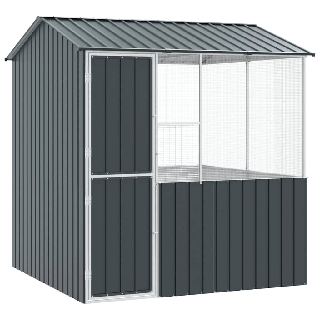 Vogelkooi Antraciet 215 x 209 x 230 cm Gegalvaniseerd staal is nu te koop bij PeponiXL, paradijselijk wonen!