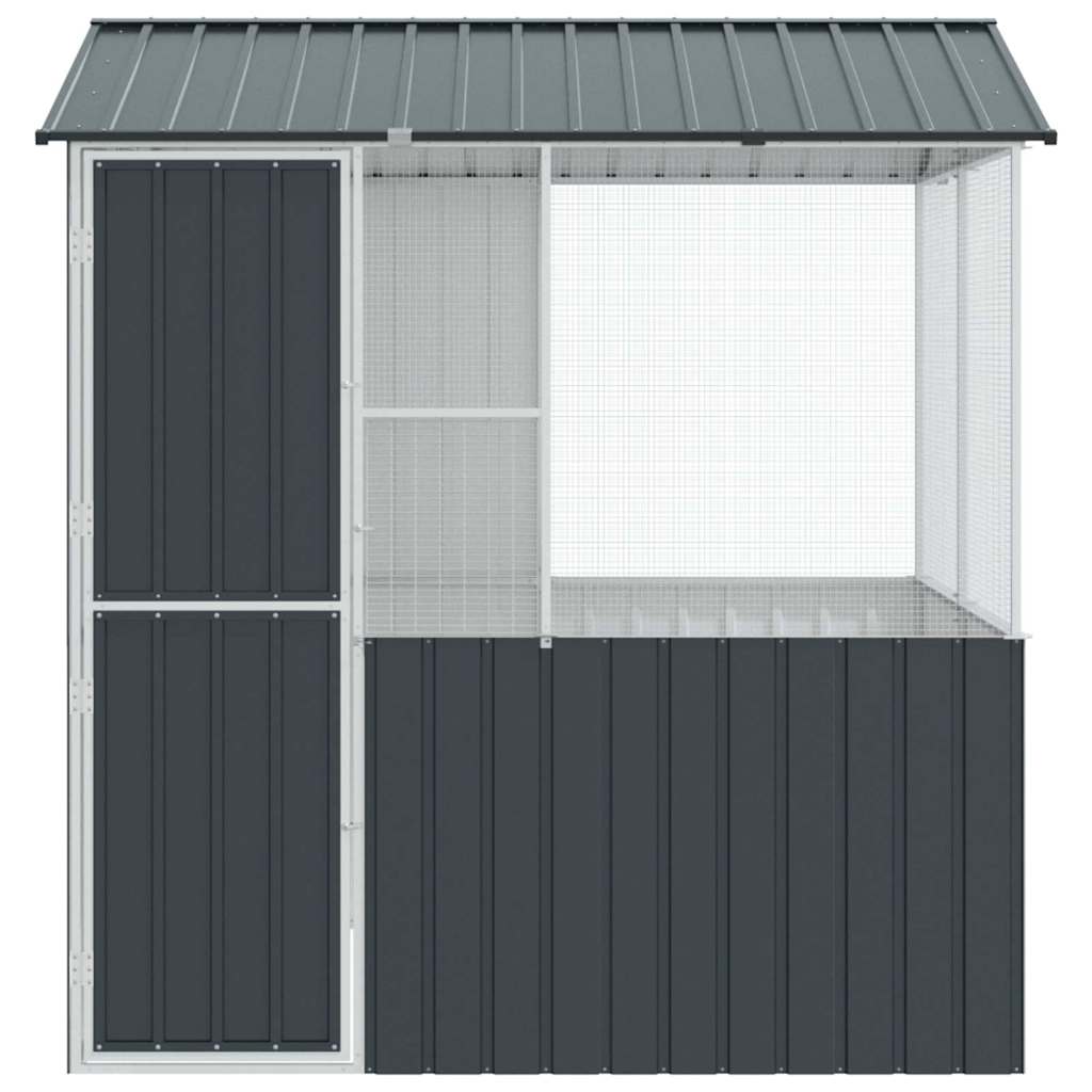 Vogelkooi Antraciet 215 x 209 x 230 cm Gegalvaniseerd staal is nu te koop bij PeponiXL, paradijselijk wonen!