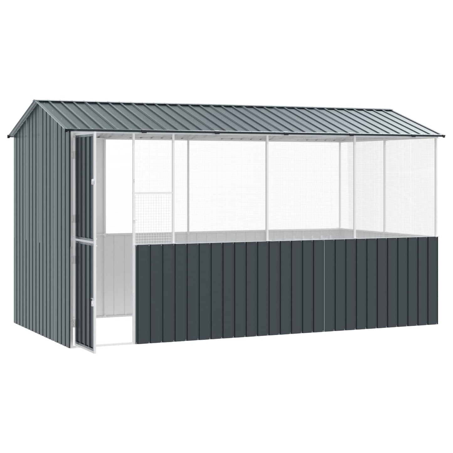 Vogelkooi Antraciet 410 x 210 x 230 cm Gegalvaniseerd staal is nu te koop bij PeponiXL, paradijselijk wonen!