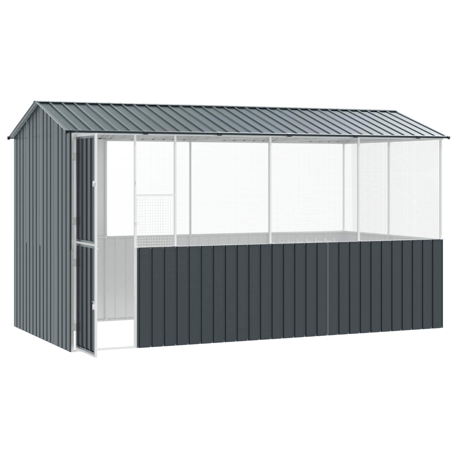 Vogelkooi Antraciet 410 x 210 x 230 cm Gegalvaniseerd staal is nu te koop bij PeponiXL, paradijselijk wonen!