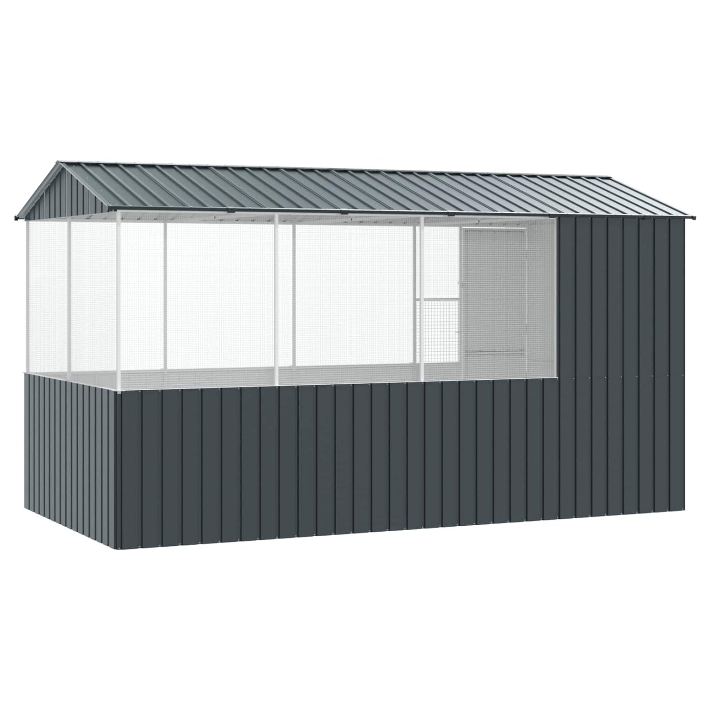 Vogelkooi Antraciet 410 x 210 x 230 cm Gegalvaniseerd staal is nu te koop bij PeponiXL, paradijselijk wonen!